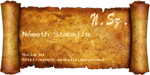 Németh Szabella névjegykártya